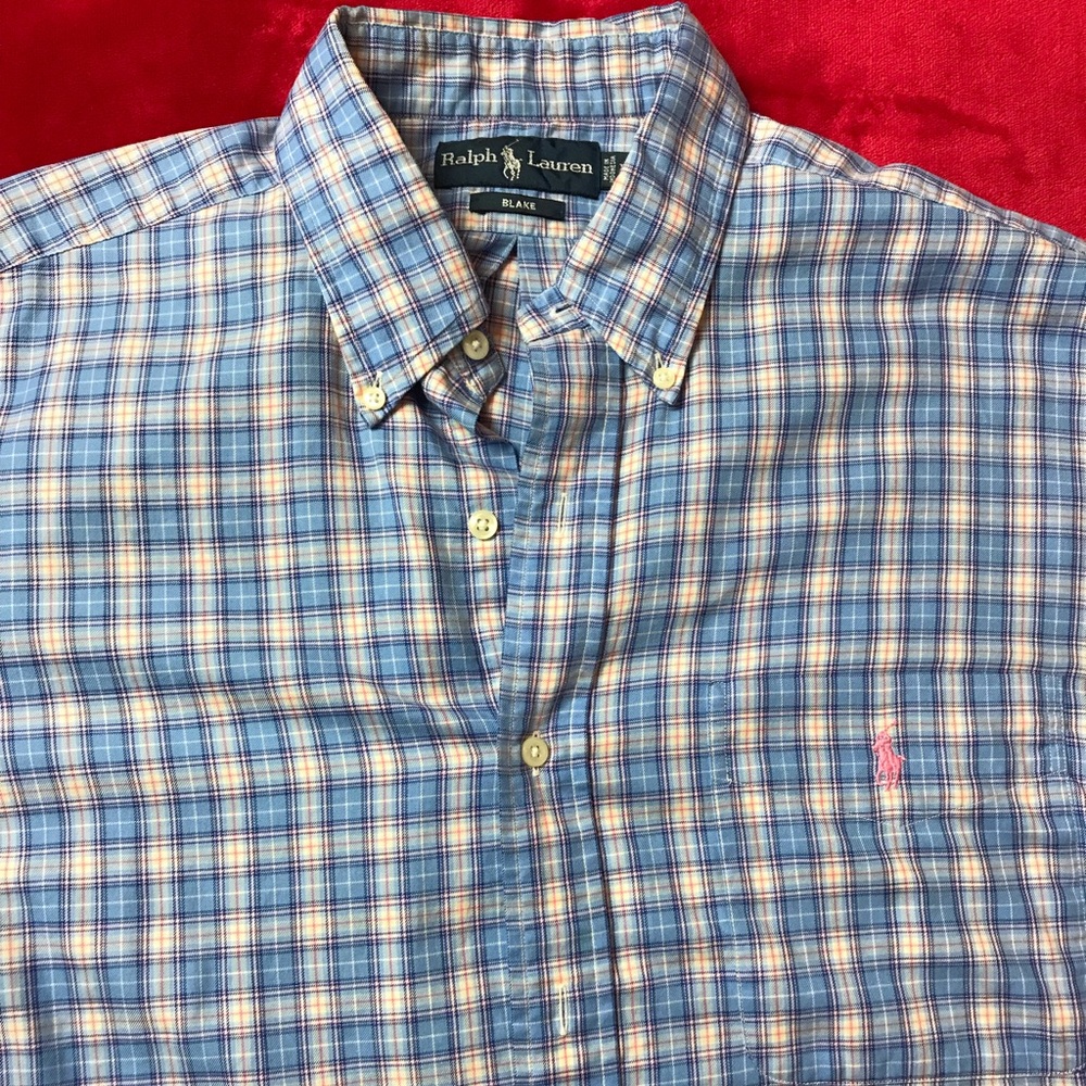 Ralph Lauren plaid button down size large
